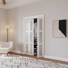 frosted gl folding door