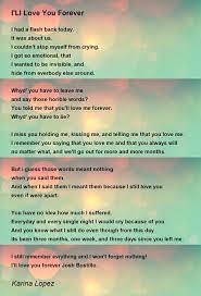i ll love you forever poem by karina lopez