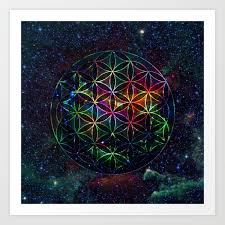 universe in the flower of life art