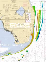 South Florida Cmor Card High Resolution Digital Fishing And Diving Maps And Charts Cmor Mapping