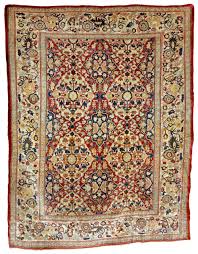 antique silk heriz or tabriz rug
