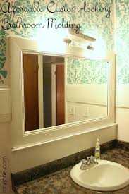 Diy Affordable Custom Bathroom Molding