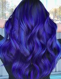 More lilac / purple at the roots and just a touch of blue peeking through towards the bottom. 34 Stunning Blue And Purple Hair Colors