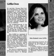 marriage of griffin owen newspapers