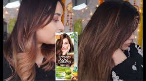 When hair strands get exposed to sunlight, the melanin in them gets bleached. Using Garnier Color Natural To Fix Bad Hair Colour Hair At Home Caramel Brown 5 32 Youtube