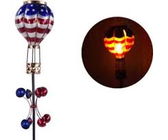 Hot Air Balloon Spinning Garden Stake