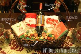 perfect gift diy holiday wine basket