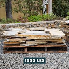 Landscape Patio Natural Flagstone Pathway Stepping Stone Slabs 500 Lbs Platinum Gold