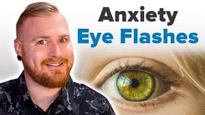 does anxiety cause eye flashes you
