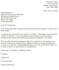 Social Work Cover Letter Examples Cover Letter Now