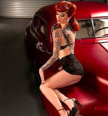 makeup with pinup model cherry dollface