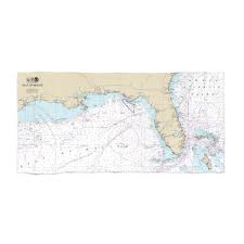 Gulf Of Mexico All Of Florida Nautical Chart Beach Bath