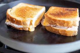 the easiest grilled ham and cheese