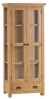 hamilton oak display cabinet