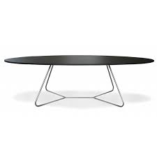 Black Oval Coffee Table E1 Large