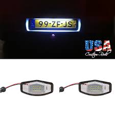 Details About 2pcs White Led License Number Plate Lights Bulbs Fit Honda Accord Crv Acura Mdx