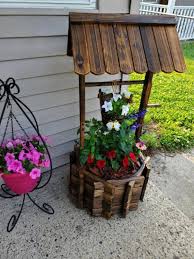 Rustic Wooden Wishing Well With Height