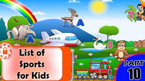 All kids are crazy after bicycles and love to possess one. List Of Sports For Kids Sports Names List Of Sports Sports For Kids List Of Popular Sports Youtube