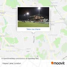 to hayes lane in bromley by bus