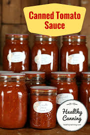 canning plain tomato sauce healthy