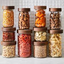 Stackable Glass Pantry Jars