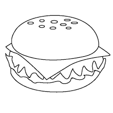 With just a little extra effort, you can create fries in all the colors of the rainbow and surprise your family and friends. Appetizing Cheeseburger Junk Food Coloring Page Download Print Online Coloring Pages For Free Color Nimbus