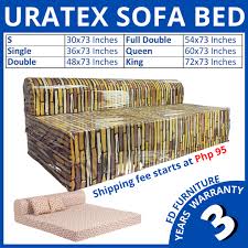 Original Uratex Neo Sofa Bed All Sizes
