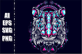 Download 9 good vibes only free vectors. Tiger Head Face Graphic By Ap Creative Fabrica