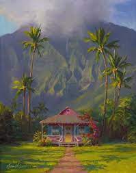 Hawaii Art Print Of Kauai Landscape