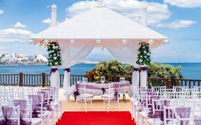Host your reception at our luxury oceanfront cottage or even out to sea on a romantic catamaran. Destination Weddings At Sunset Beach Club Spain Wedding Journal