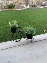 metal bicycle planter stand