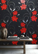 Your bedroom should reflect you, so whether you want to make a statement, or create a calming haven, our bedroom wallpapers can help you do just that. Belgravia Decor Moda Black Label Angelica 1201 Wallpaper Black Gray Red For Sale Online Ebay
