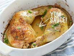 Oven Roasted Chicken Legs gambar png