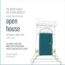 Open House Invites Wording Jidex Info