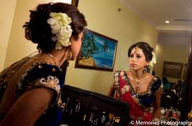 indian wedding flower hair makeup