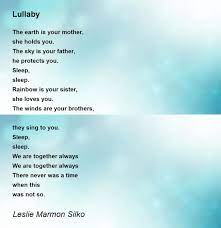 lullaby poem by leslie marmon silko