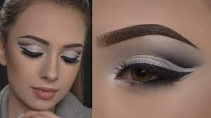silver cut crease makeup tutorial