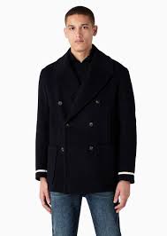 Double Ted Padded Pea Coat In A