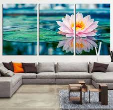 Lotus Flower Wall Art Canvas Print