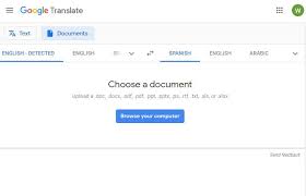 to translate pdf from english to french
