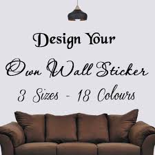 Personalised Wall Sticker Design Your