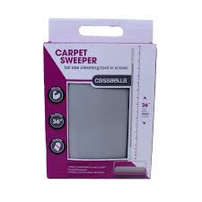 casabella push carpet sweeper pink and grey