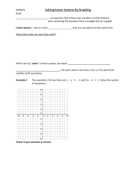 lesson 2 solving linear systems by