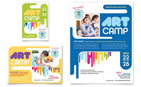 Kids Art Camp Flyer And Ad Design Template By Stocklayouts Flyer