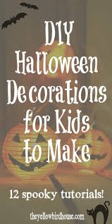 12 diy halloween decorations for kids