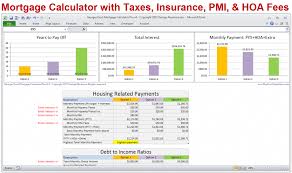 Mortgage Calculator With Principal Interest Taxes Insurance Pmi Hoa