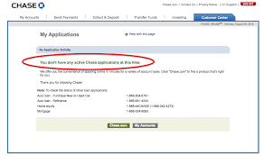 chase credit card application status