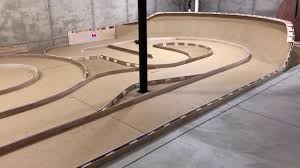 custom indoor rc track with high bank