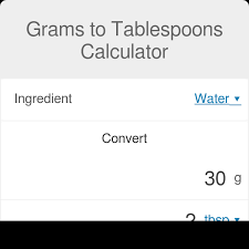 grams to tablespoons calculator sugar