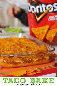 taco bake with crescent rolls and
